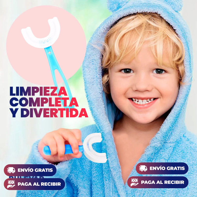 CEPILLO DE DIENTES EN FORMA DE U PARA NIÑOS