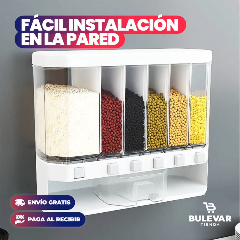 DISPENSADOR AUTOMÁTICO DE GRANOS PARA COCINA