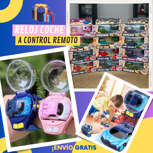 MINI RELOJ CARRO CONTROL REMOTO ELÉCTRICO NIÑOS