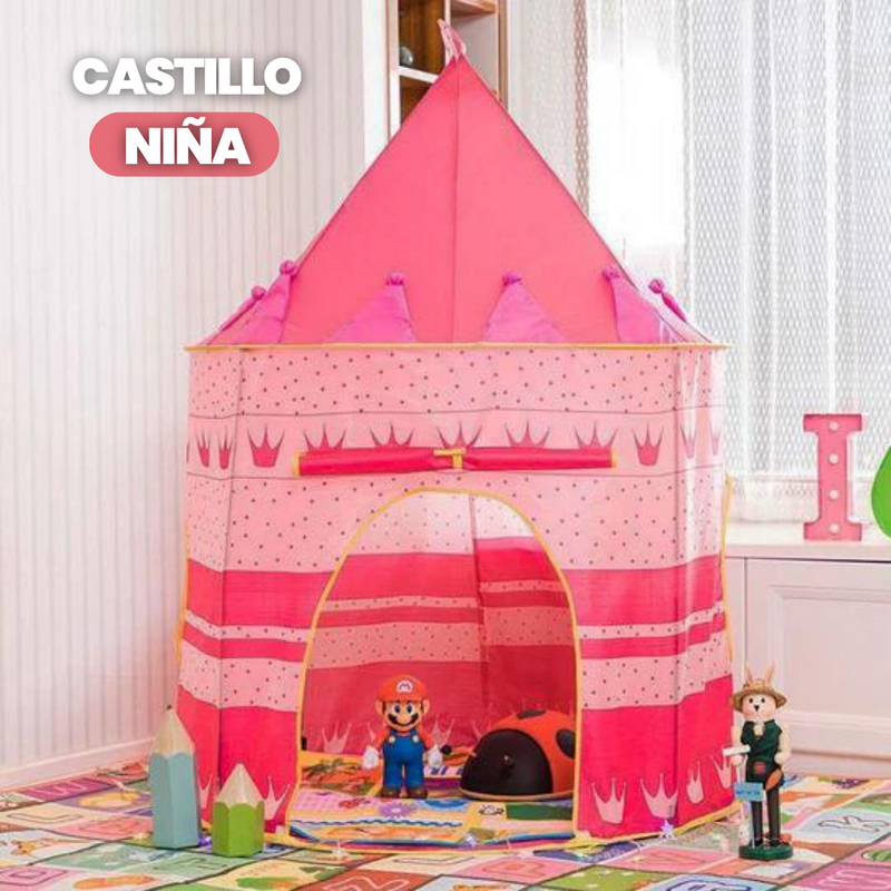 CARPA CASTILLO PLEGABLE PARA NIÑO Y NIÑA