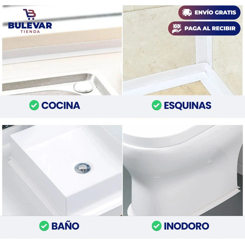 CINTA DE SELLADO IMPERMEABLE PARA BAÑO Y COCINA