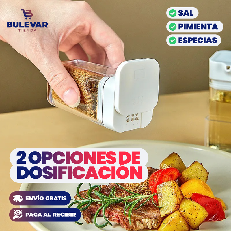 SET CONTENEDORES DE CONDIMENTOS PARA COCINA