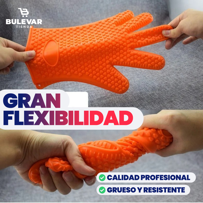 GUANTES DE SILICONA PROTECCIÓN CALOR