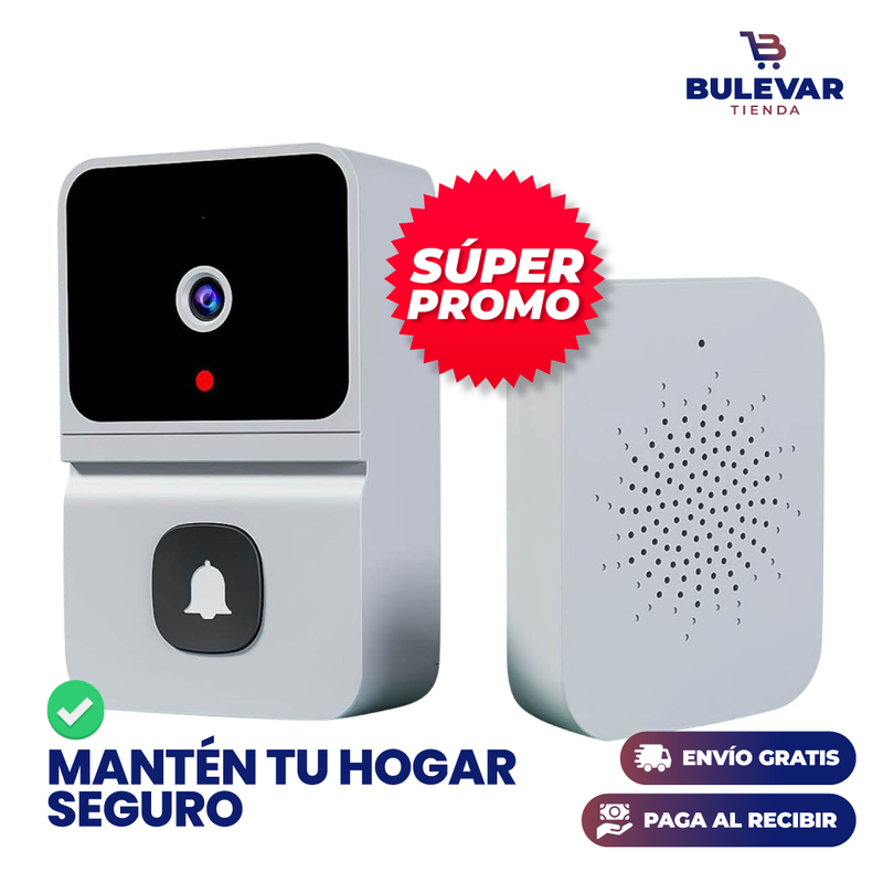 TIMBRE INALÁMBRICO WIFI CON CÁMARA HD