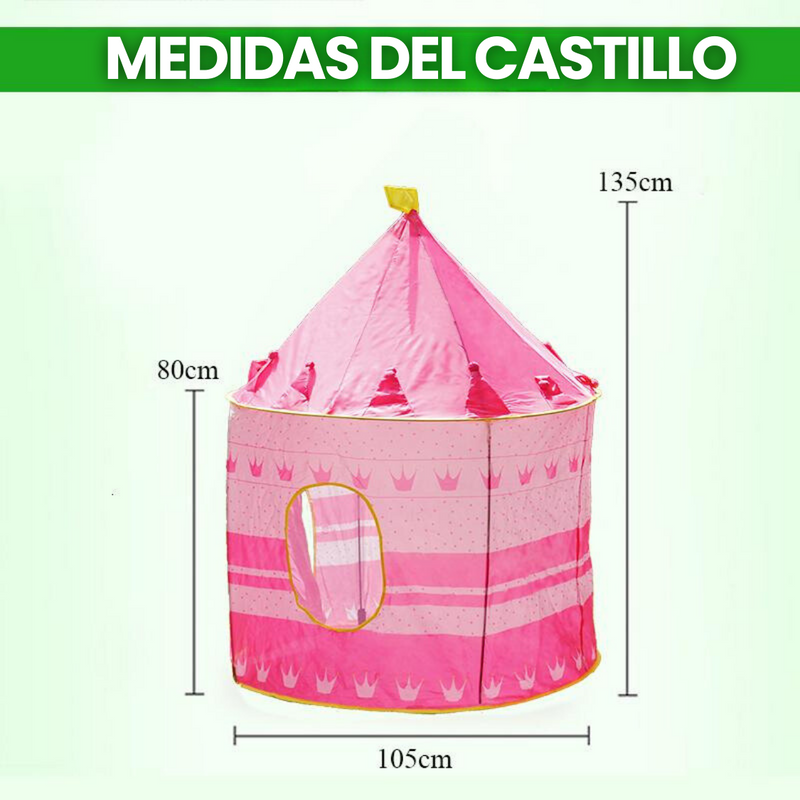 CARPA CASTILLO PLEGABLE PARA NIÑO Y NIÑA