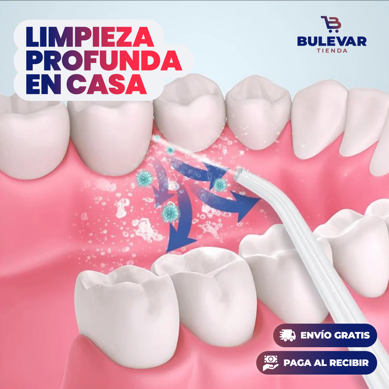 LIMPIADOR DENTAL, IRRIGADOR ORAL RECARGABLE