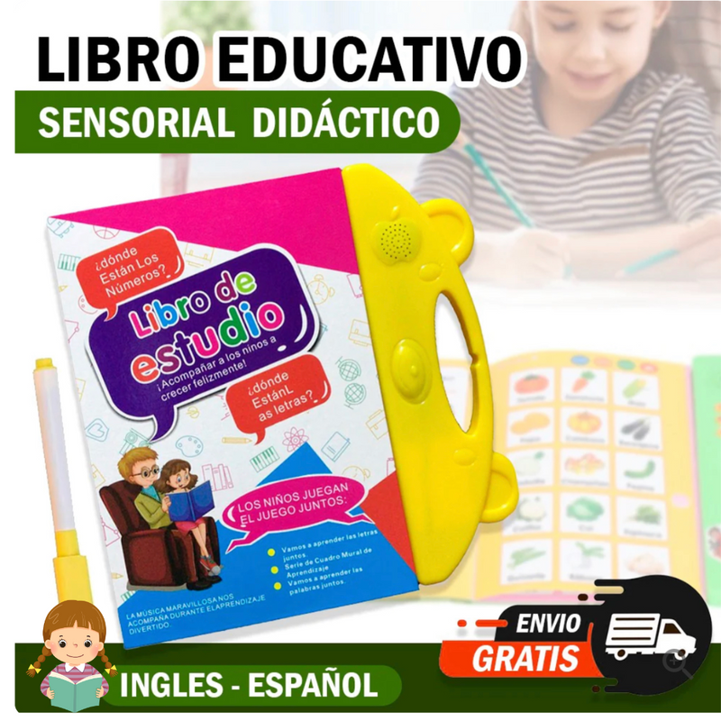 LIBRO EDUCATIVO SENSORIAL DIDÁCTICO 👩‍🏫