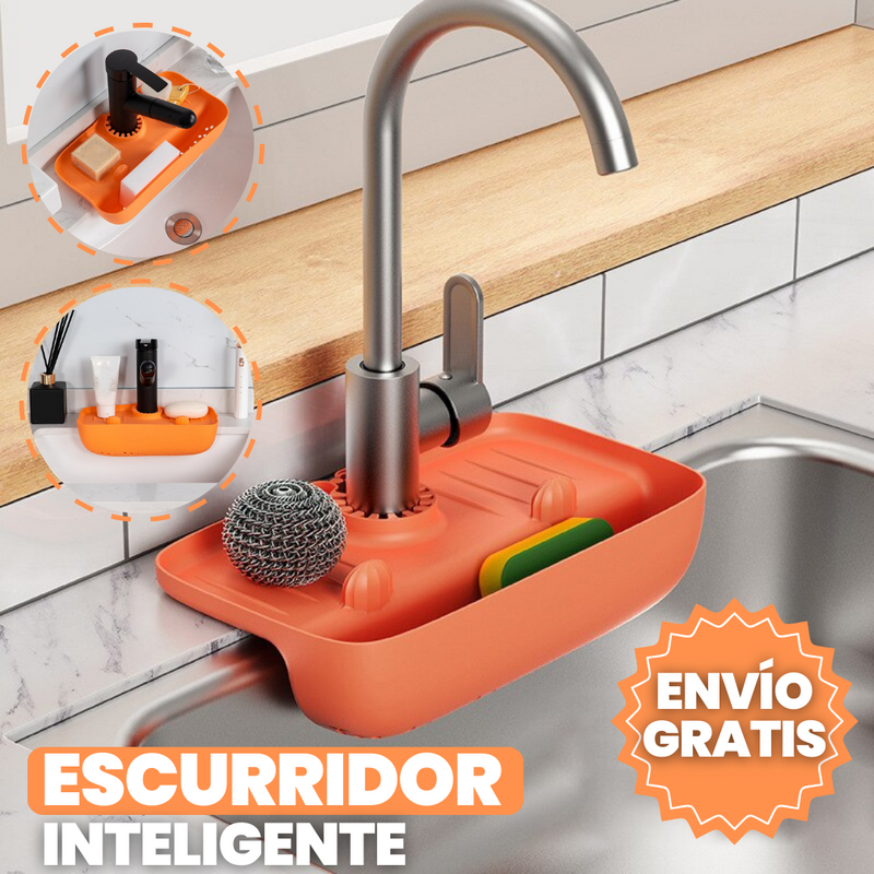 ESCURRIDOR ORGANIZADOR INTELIGENTE PARA EL BAÑO Y COCINA