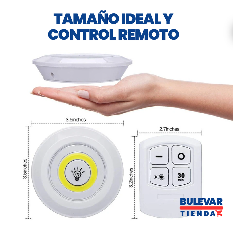 LUZ LED INALÁMBRICA CON CONTROL REMOTO