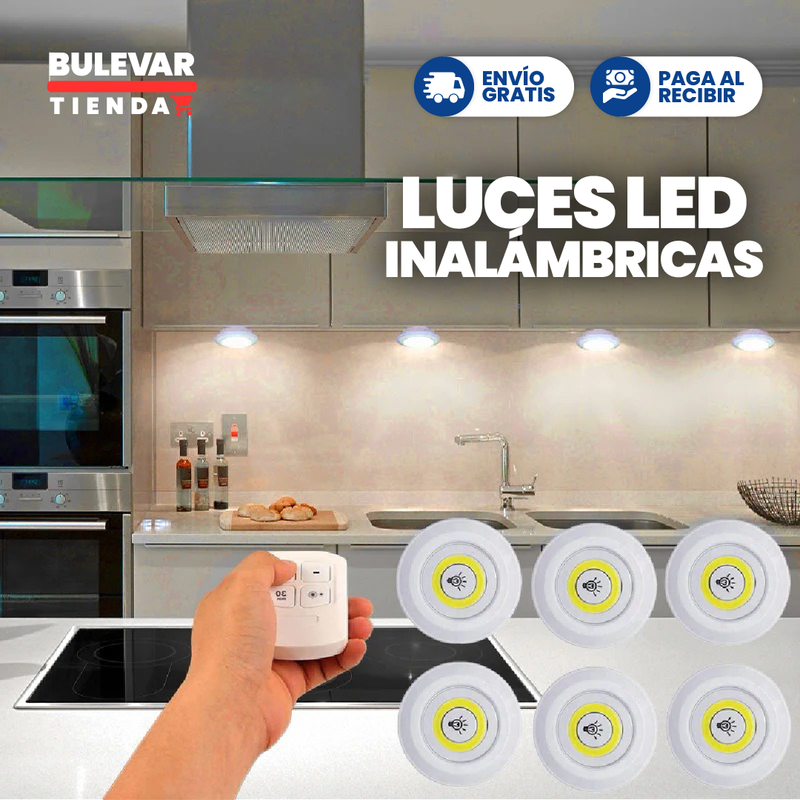 LUZ LED INALÁMBRICA CON CONTROL REMOTO