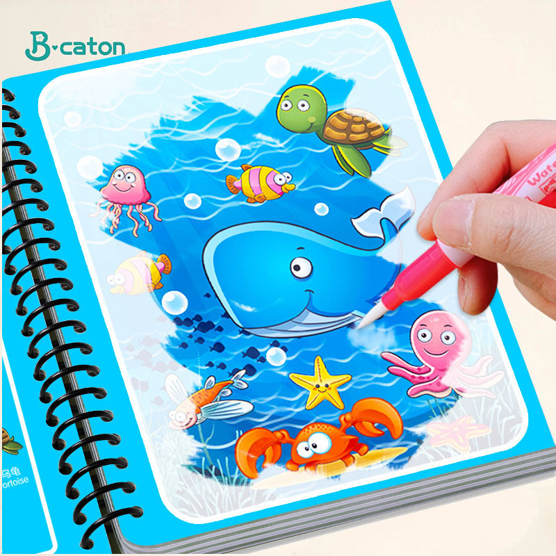 LIBRO MÁGICO DE DIBUJO DE AGUA 📕📗📘