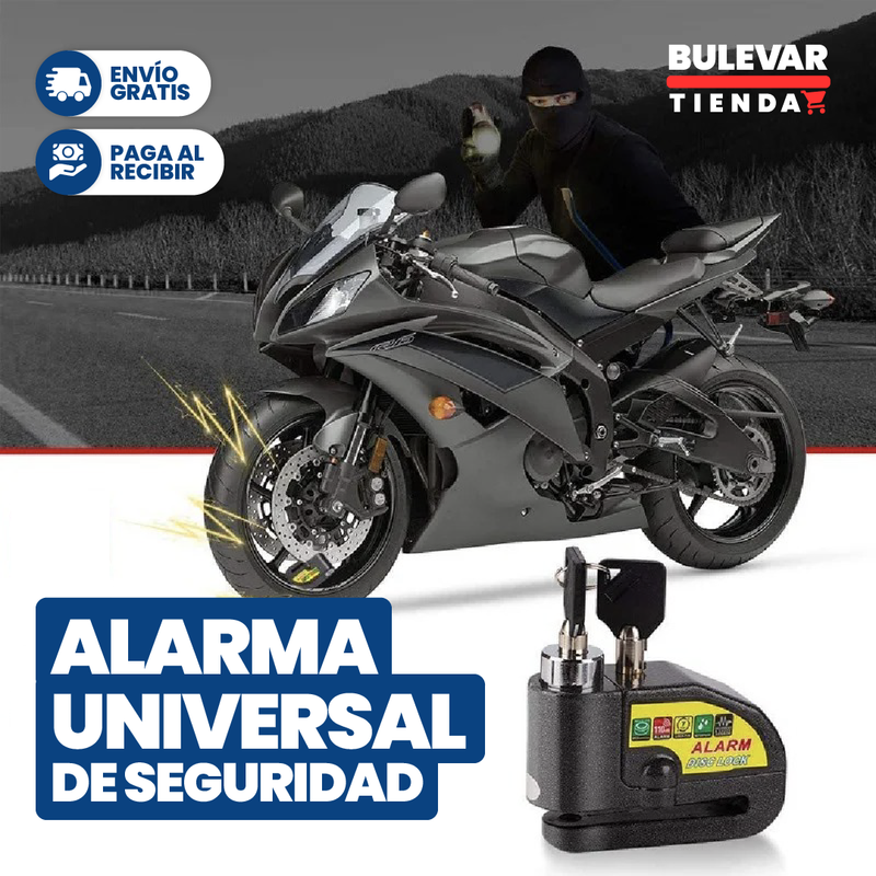 ALARMA UNIVERSAL PARA BICICLETA Y MOTO CON BLOQUEO DE SONIDO