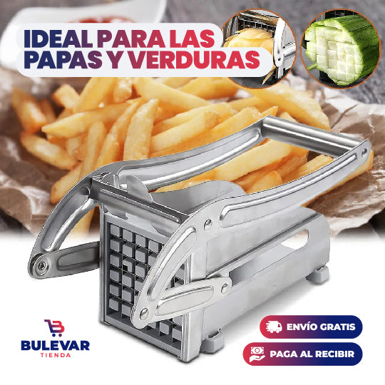 CORTADORA DE PAPAS MULTIFUNCIÓN DE ACERO INOXIDABLE