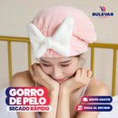 GORRO DE PELO DE SECADO RÁPIDO CON LAZO