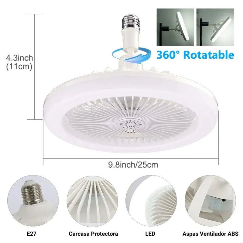 LUZ LED DE VENTILADOR CON FRAGANCIA