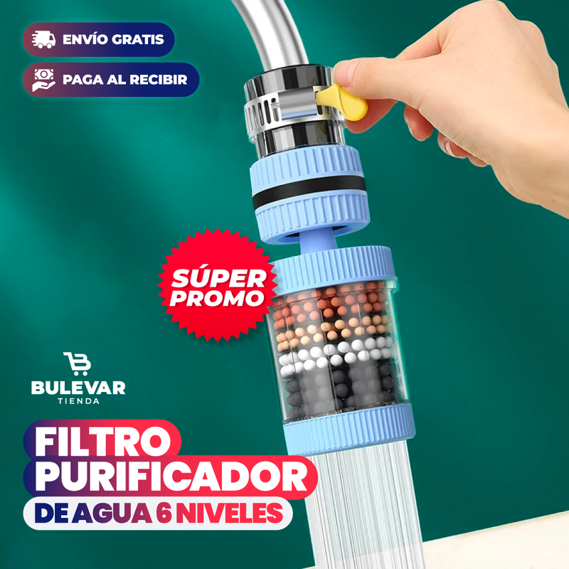 FILTRO PURIFICADOR DE AGUA DE 6 NIVELES