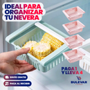 PROMO X4 CAJA ORGANIZADORA RETRÁCTIL PARA NEVERA